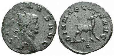 Antoniniano de Galieno. DIANAE CONS AVG. Gamo a dcha. Roma 3089252.m