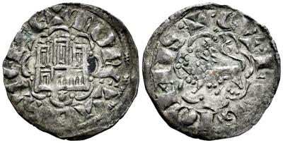 Dinero de Alfonso X de la 2ª guerra de Granada. Coruña 8649254.m