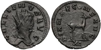 Antoniniano de Galieno. DIANAE CONS AVG. Roma  7368877.m