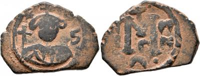 Felus de imitación bizantina. Época del Rashidun 5293608.m