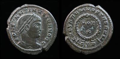 AE3 de Constantino II. CAESARVM NOSTRORVM/ VOT X. Trier  5991690.m