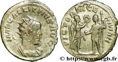 Antoniniano de Galieno. VICTORIA GERMAN. Victoria y Galieno. Antioquía 65274.m