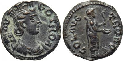 AE21 semi autónomo de Alexandria de la Tróade. COL AVG / TRO. Loba capitolina 3577973.m