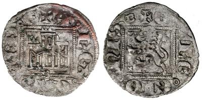 Dinero noven de Alfonso XI. Burgos (creciente y aspa) 2024290.m