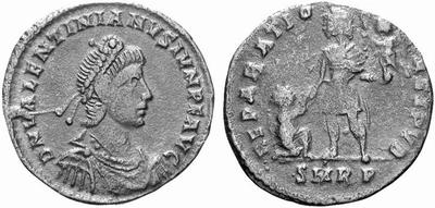 AE2 o Maiorina de Valentiniano II. REPARATIO REI PVB. ¿Roma? 167221.m